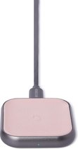 DECODED FastPad Mini Wireless Charger - Full Grain Leer, 5W (Roze)