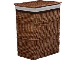 vidaXL - Wasmand - wilgen - bruin