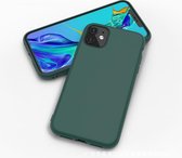 iPhone 12 Mini hoesje - case cover - Leger Groen - Siliconen TPU hoesje met leuke kleur - Shock proof cover case -