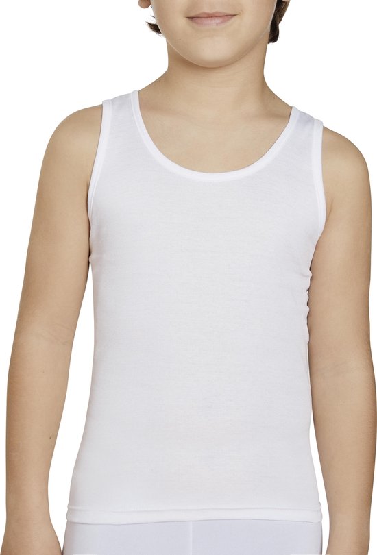 Shirt mouwloos wit | 10 bol.com