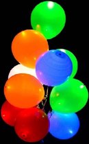 15 x Ballonnen multicollor met led verlichting.