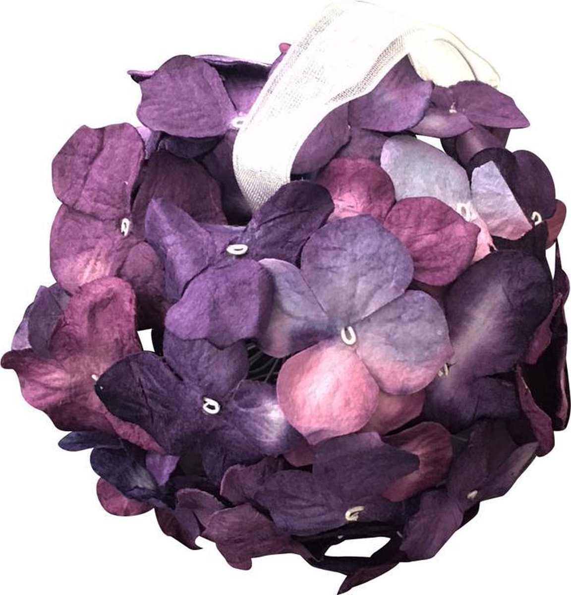 Bloembol van handgeschept mulberry papier, met geur