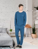 Jiber - Pyjama Set Voor Heren Blauw - S