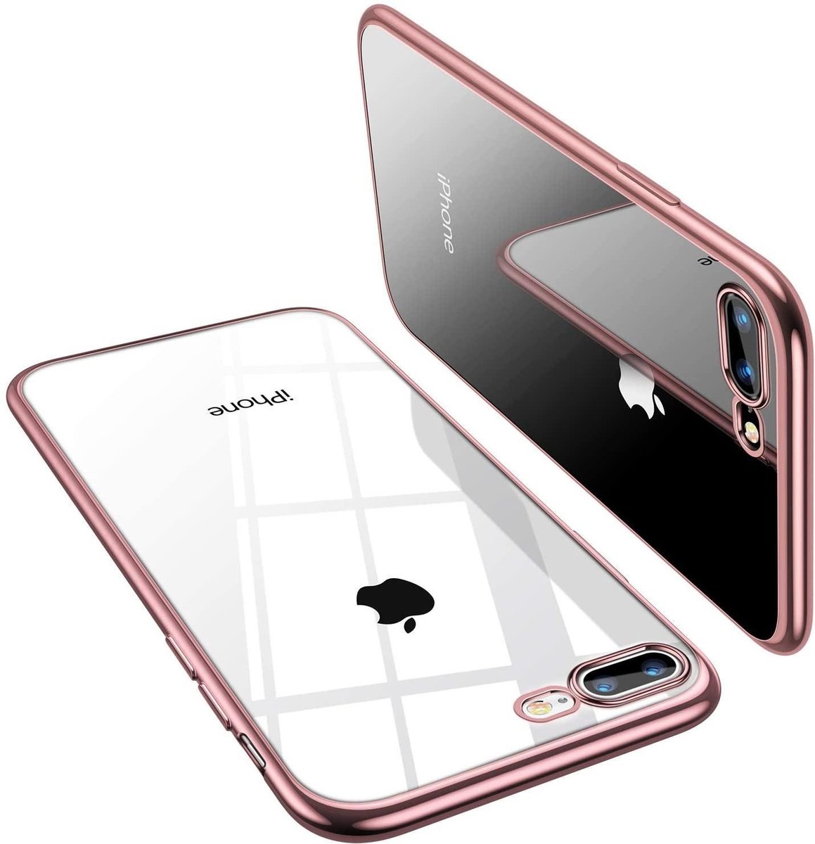Coque bumper ShieldCase métallisée or rose pour Apple iPhone 8 Plus / 7 Plus  | bol