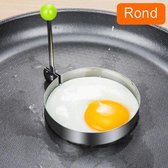 Bakvorm voor eieren & pannenkoeken - Ronde vorm - RVS - Vaatwasser bestendig