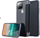 ShieldCase gegalvaniseerde flipcase geschikt voor Apple iPhone 12 / 12 Pro - 6.1 inch - zwart
