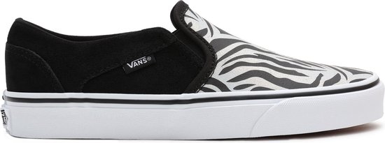 Vans WM Asher Dames Sneakers - 40 - Metallic Zebra Black/White