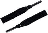 Cordial - Schoenveters - zwart plat geweven veterlengte 180 cm 8-10 gaatjes