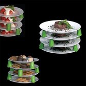 Bordenstapelaars, 6 sets groene platespacers