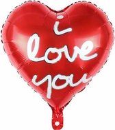 Hart ballon - 45x45cm - Moederdag cadeautje - Love - Folie ballon - Valentijn - Liefde - Huwelijk - Verassing - Ballonnen - Hart - Helium ballon - Valentijn cadeautje voor hem- Valentijn cadeautje voor haar - cadeau