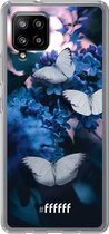 6F hoesje - geschikt voor Samsung Galaxy A42 -  Transparant TPU Case - Blooming Butterflies #ffffff