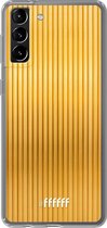 6F hoesje - geschikt voor Samsung Galaxy S21 Plus -  Transparant TPU Case - Bold Gold #ffffff