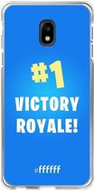 6F hoesje - geschikt voor Samsung Galaxy J3 (2017) -  Transparant TPU Case - Fortnite - Victory Royale #ffffff