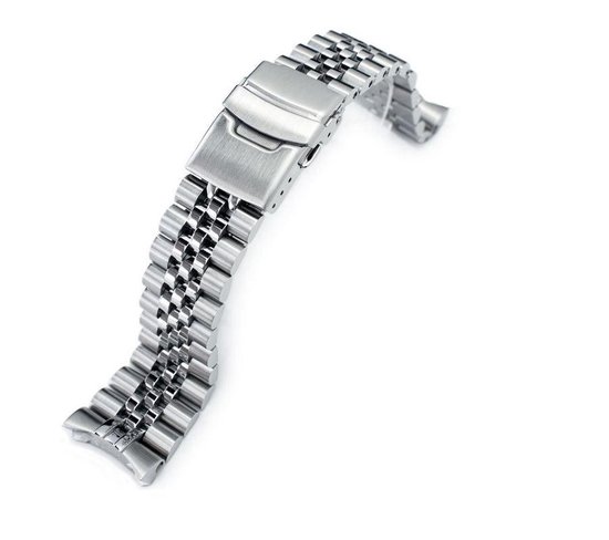 Jubilee  Louis JUB 316L 22mm Jubilee Horlogeband met 2,5mm Fat Springbar voor Seiko Diver horloge | Tapered | SKX007 | SKX009 | SKX011 7002 | 7001 | SKX007K1 | SKX007K2 | 22mm  band aanzet Lug to Lug  RVS316l 7S26-0020 Bandje Horlogebandje Springbars
