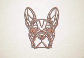 Line Art - Hond - Franse Bulldog - XS - 30x25cm - Multiplex - geometrische wanddecoratie