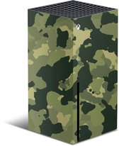 XBOX Series X Console Skin Camouflage Groen Sticker