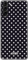 6F hoesje - geschikt voor Samsung Galaxy S21 -  Transparant TPU Case - Onyx Dots #ffffff