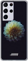 6F hoesje - geschikt voor Samsung Galaxy S21 Ultra -  Transparant TPU Case - Just a Perfect Flower #ffffff