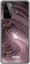 6F hoesje - geschikt voor OnePlus 9 Pro -  Transparant TPU Case - Purple Marble #ffffff