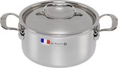 De Buyer Affinity Braadpan met Deksel - Ø 20cm - Rvs