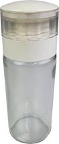 Peper- & zoutmolen ONNO - Wit - Glas - Ø 5.5 x h 15.5 cm