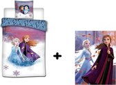 Disney Frozen 2 dekbedovertrek + fleecedeken PROMOpack