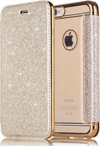 Apple iPhone SE 2020 Flip hoesje - Goud - Folio Glitter