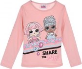 LOL Surprise longsleeve licht roze maat 116
