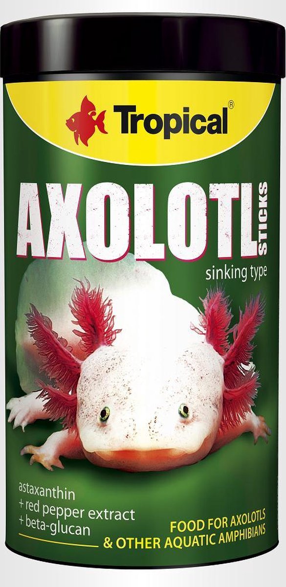 Tropical Axolotl Sticks 250ml | Axolotl voeding