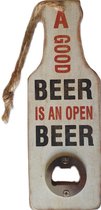 Bieropener fles opener a Good Beer Is An Open Beer - Bier mancave verjaardag cadeau vaderdag kerst sinterklaas