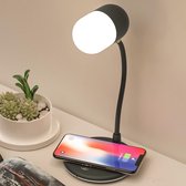Bureaulamp 3 in 1 - Bluetooth Smart Power Sound Wireless Fast Charging Led Lamp