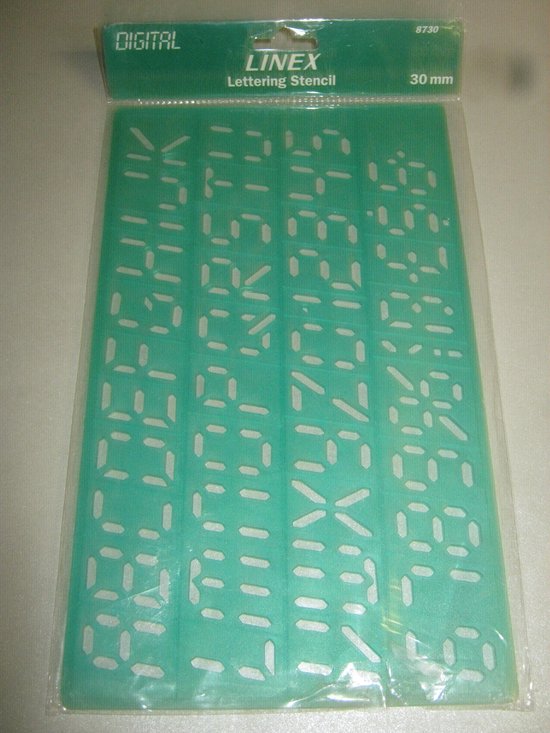 Linex Digitale 30mm Letters-Cijfers Sjabloon | bol