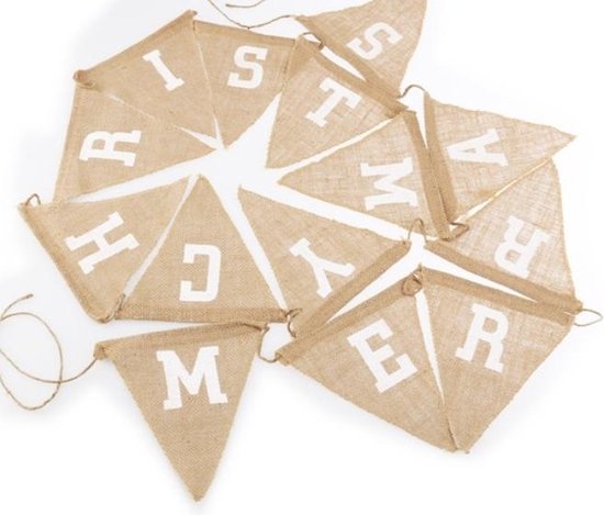 Welkom rustic jute banner baby vintage linen slinger voor baby party decor