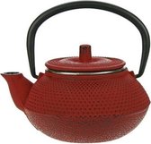 Kobe Theepot met Filter 0,3l - ø13x11xh8cm - Gietijzer tsp68 - Rood