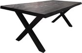Teakea - Xara Live-edge dining table 160x90 - top 5 - Black