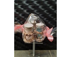 Cadeaumandje met 3 soorten badzout