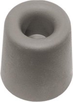 3 stuks Deurbuffer Deurstop rubber 25x22 mm met gat - NR hard - kleur grijs - Door Stop, Grey