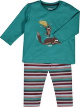 Woody Jongens Pyjama Aquagroen Groen 3m