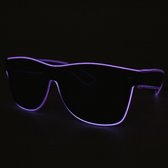 LED Bril Paars - Lichtgevende Bril - Bril met LED verlichting - Bril met Licht - Feestbril - Party Bril
