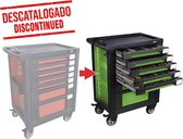 JBM Tools | Kast met 7 gereedschapskisten / vakken eva met telescooprails