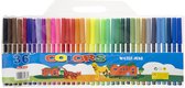 36x Gekleurde viltstiften in mapje - Viltstiften voor kinderen - Kleuren - Creatief speelgoed