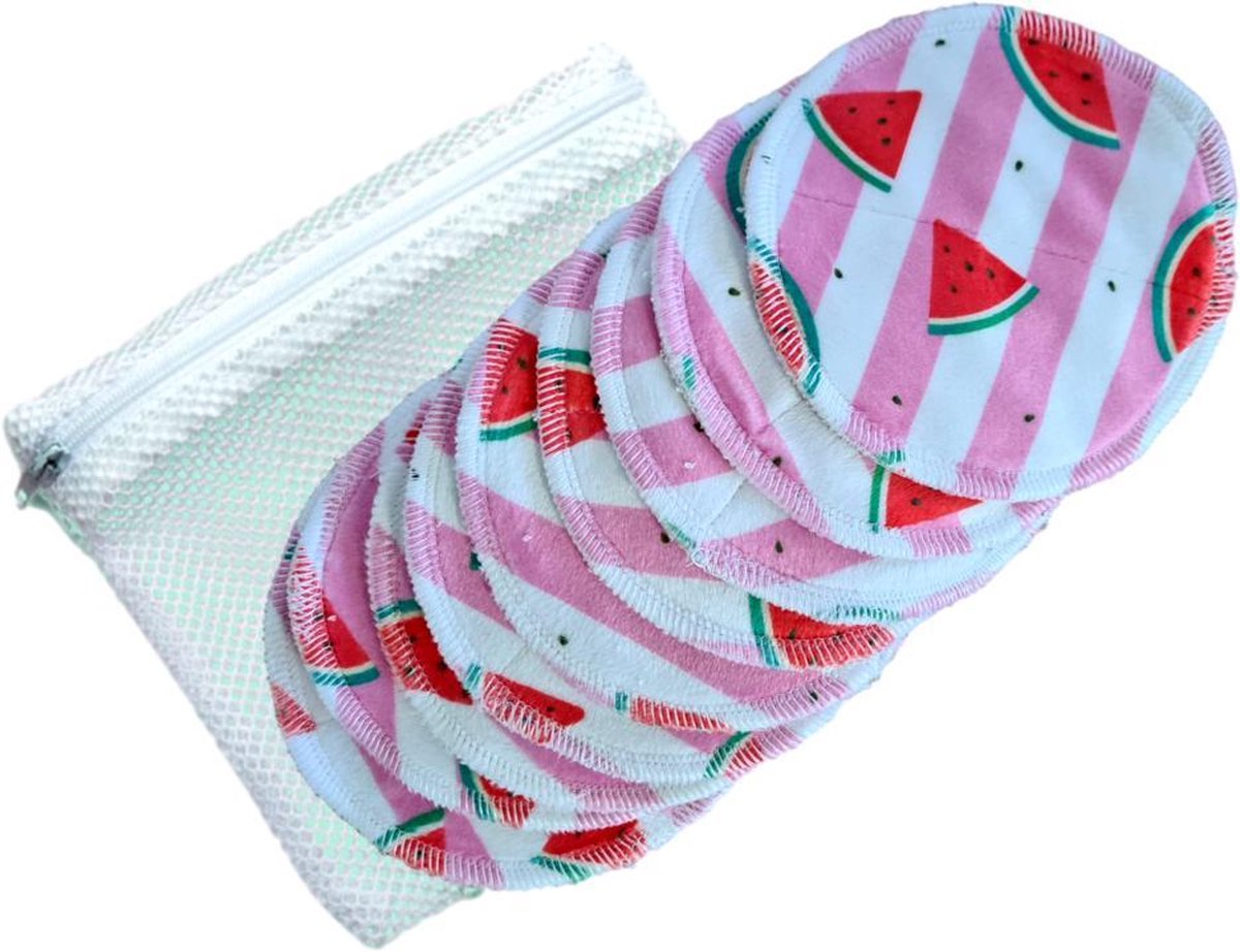 Cheeky Wipes | 10 stuks Wasbare makeup pads met wasnet - Twisting my Melons