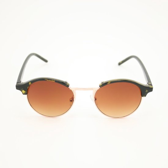 Urban Classics Ronde zonnebril zwart-lichtgrijs volledige print Accessoires Zonnebrillen Ronde zonnebrillen 