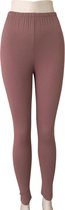 Premium Dames Legging Katoen | Basic Legging | Roze - M