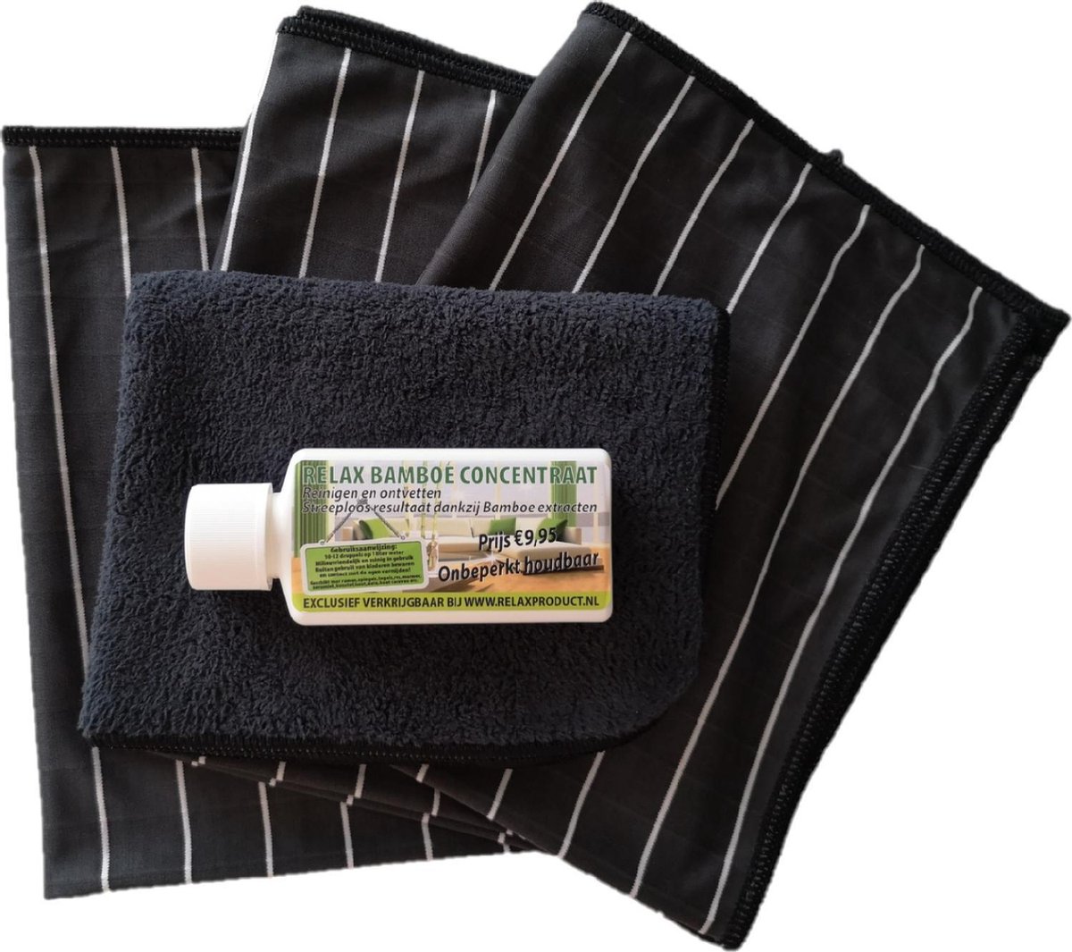 Goedkoopste Bamboedoek - Microvezeldoekjes - Wonderdoekjes, Microvezeldoeken - Microvezel handdoek – Raamdoeken - Microvezel Autodoek – Schoonmaakdoeken - Super absorberend - Reinigingsdoek - Zwart Set 5x