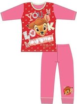 Bambi pyjama - rood - maat 128 - Disney pyjama