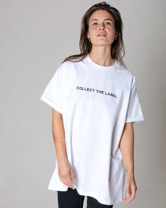 Collect The Label - Surf T-shirt - Oversized - Wit - Unisex - XXS