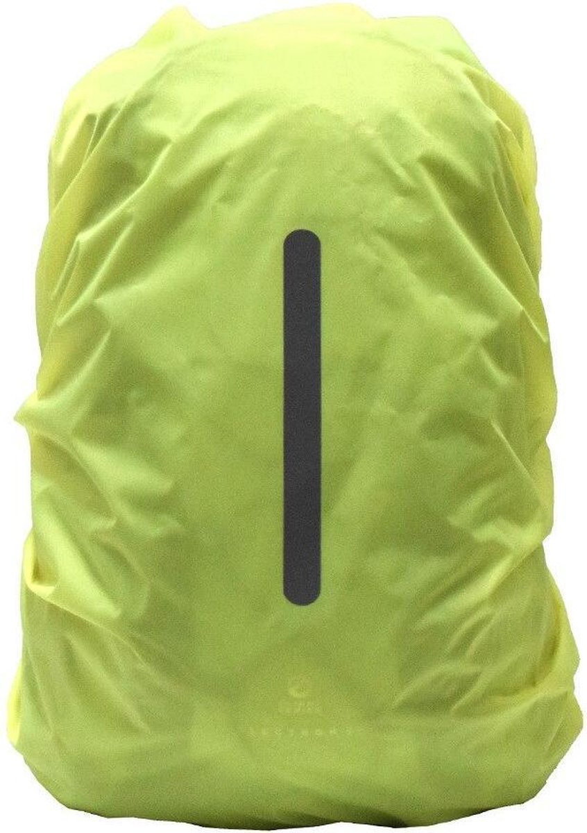 Reflecterende Regenhoes Voor Rugzak - 26 tot 40 Liter - geel - Backpack  Regenhoes -... | bol