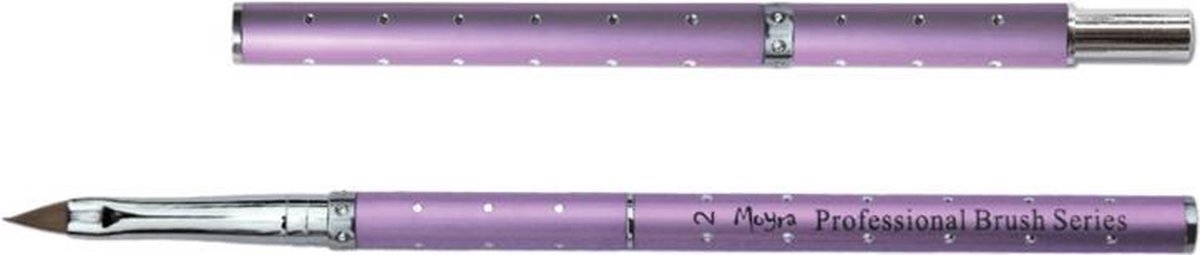 Goedkoopste Moyra Acryl - Penseel - Nagels - Lila nr 2