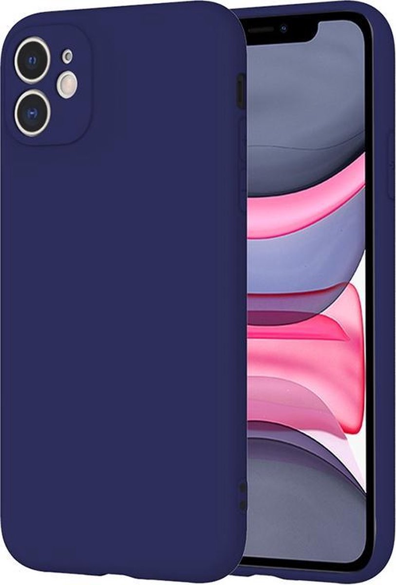 Color Backcover voor iPhone XS Max - Marineblauw